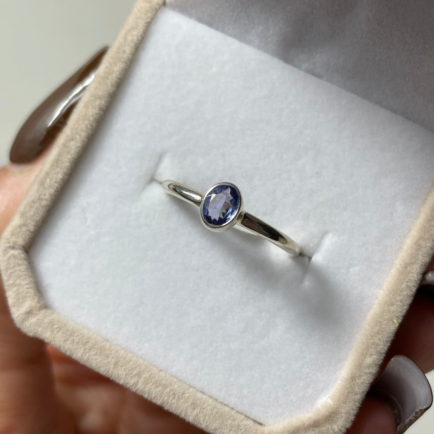 Tanzanite Sterling Silver Ring: You Choose (Size 5-10)