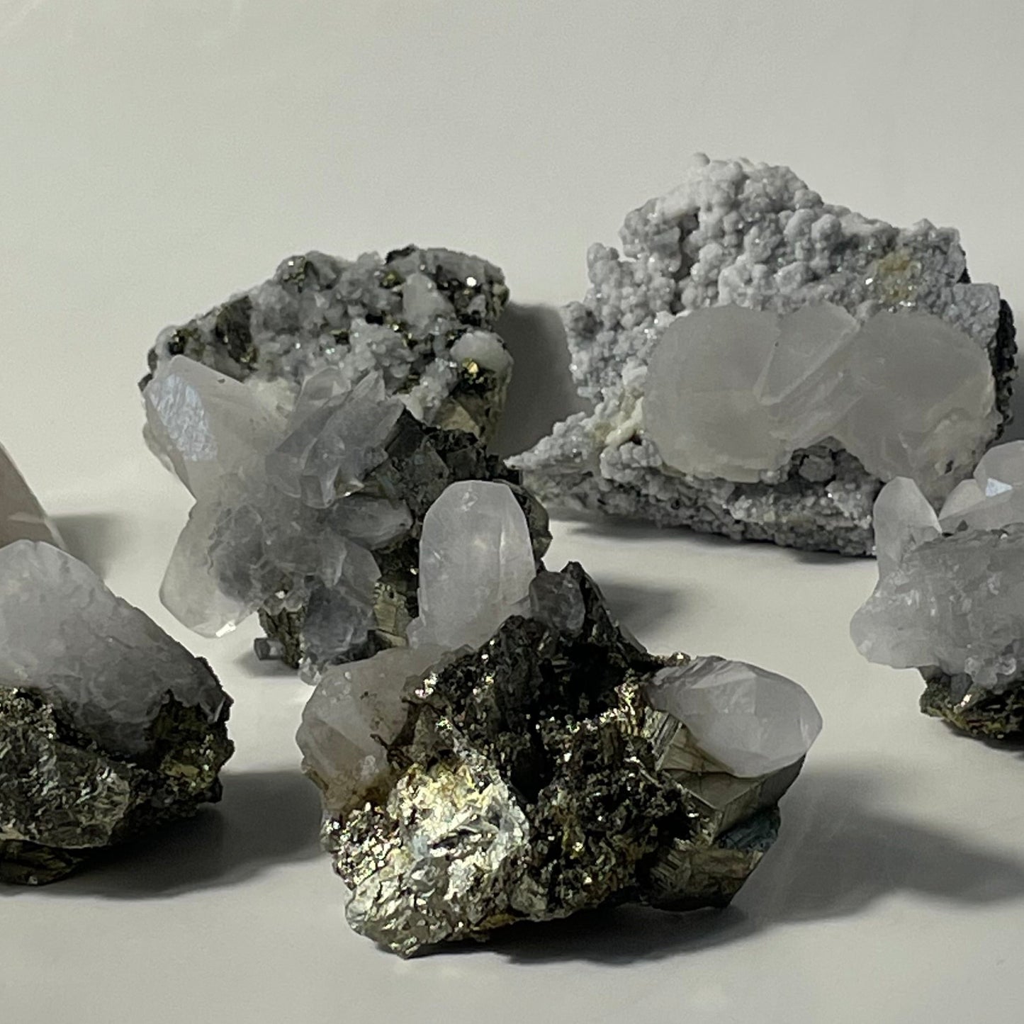Calcite and Pyrite Specimen from Ancash, Peru: You Choose