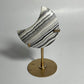 Zebra Calcite Moon Carving with Stand: You Choose