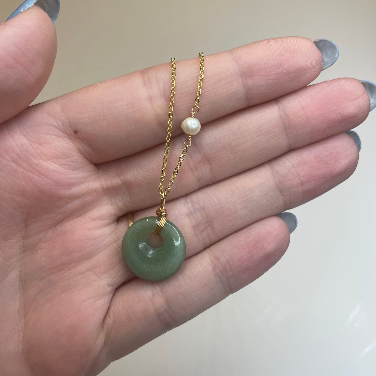 Jade Donut Necklace: Intuitive Pick