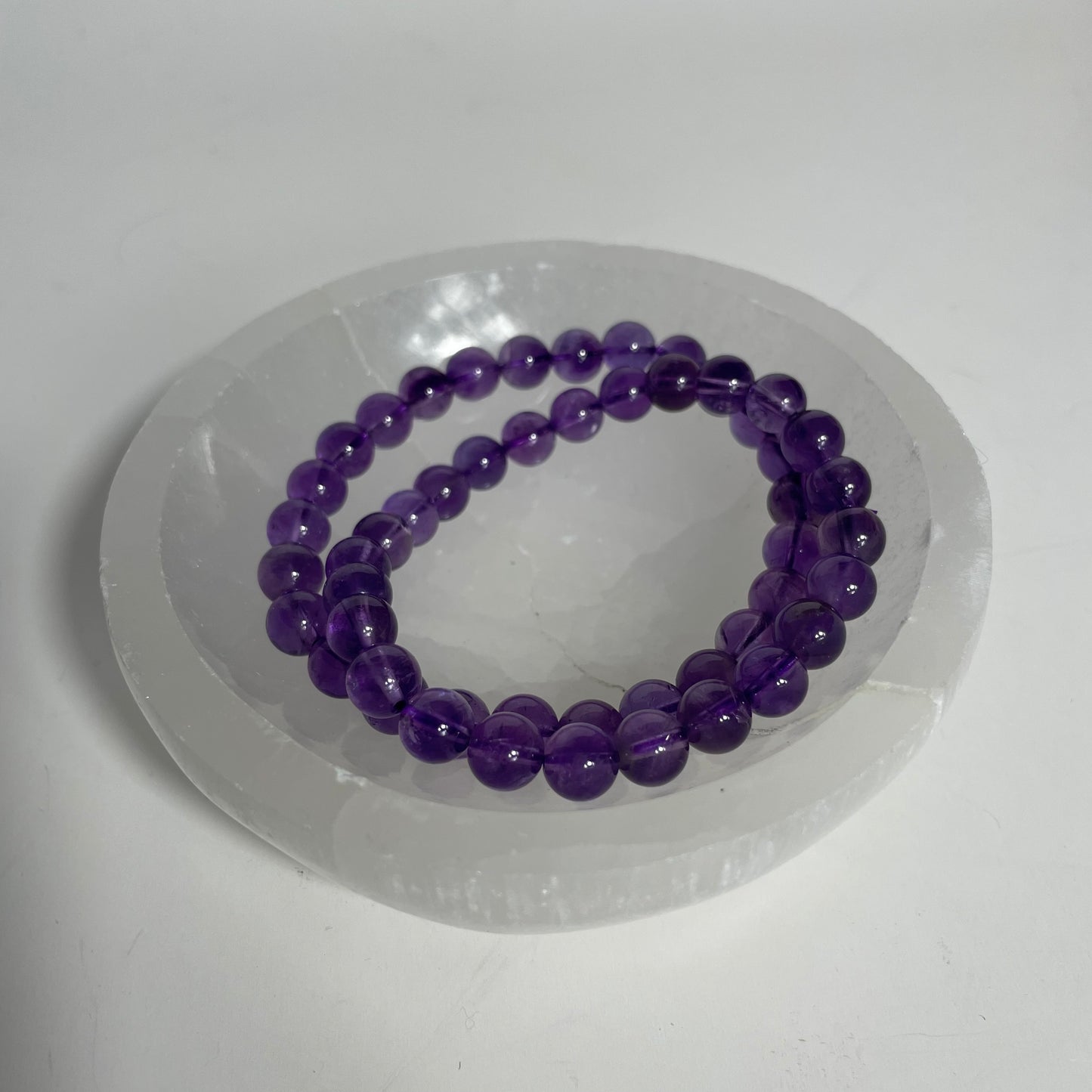 Amethyst Beaded Bracelet