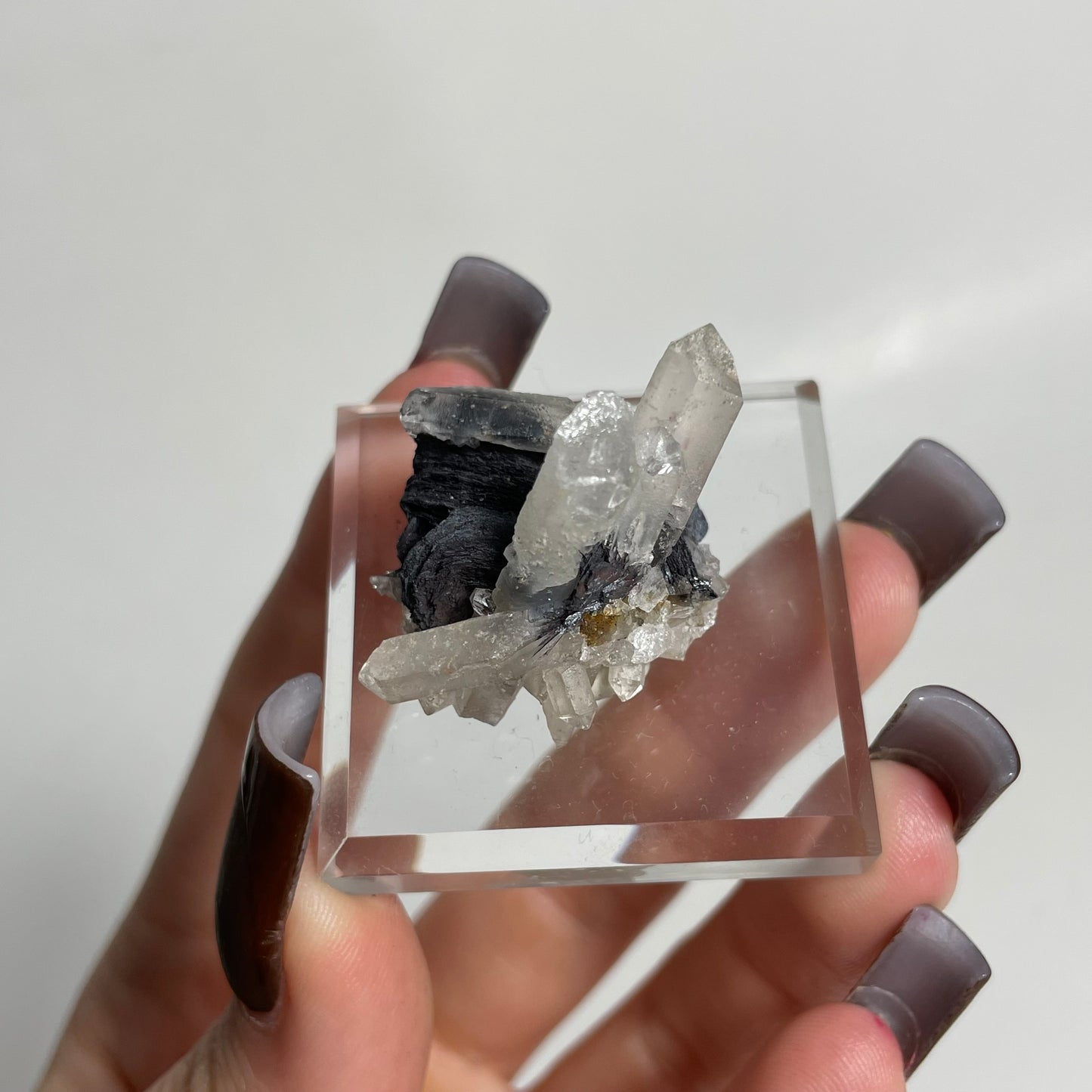 Specularite and Quartz Specimen from China: You Choose