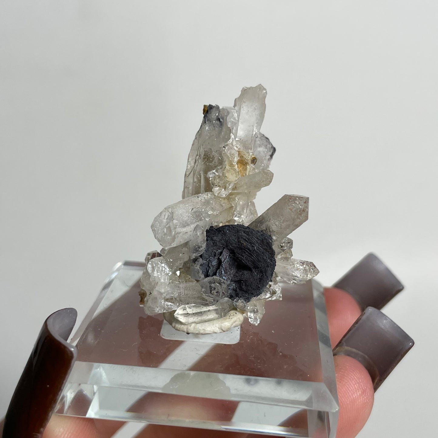 Specularite and Quartz Specimen from China: You Choose