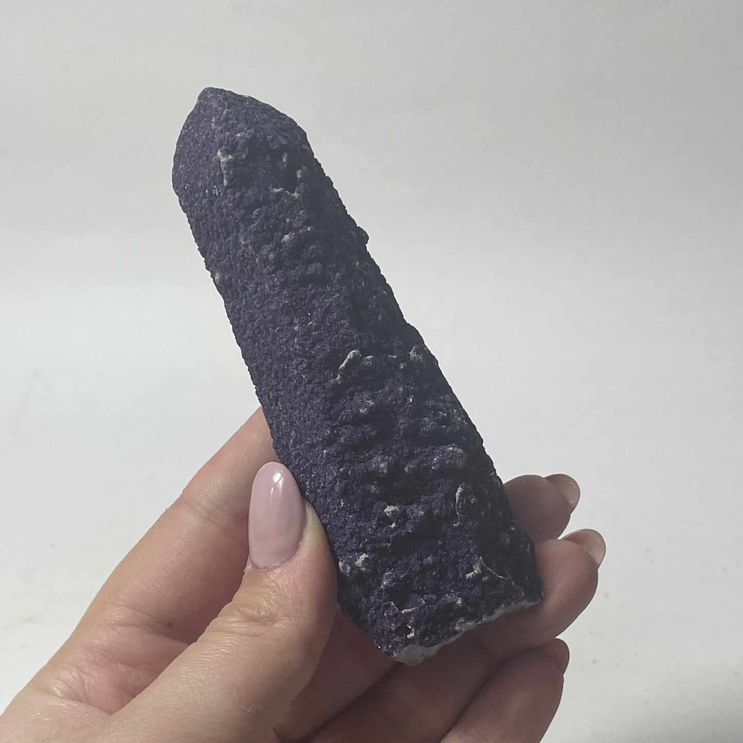 Purple Fluorite Coated Candle Quartz Specimen from Inner Mongolia, China: You Choose