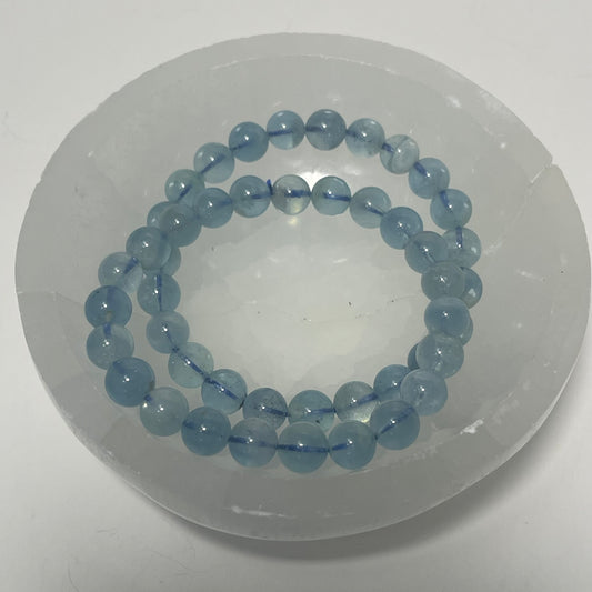 Aquamarine Beaded Bracelet