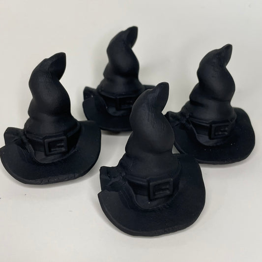 Black Obsidian Witch Hat Carving