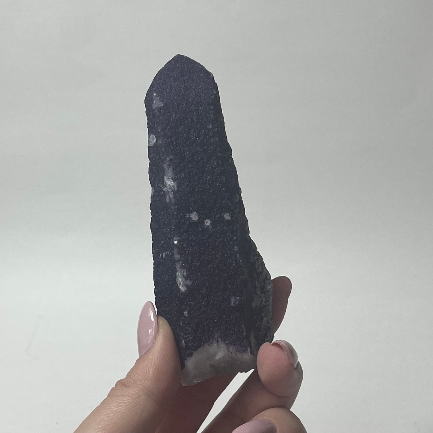 Purple Fluorite Coated Candle Quartz Specimen from Inner Mongolia, China: You Choose