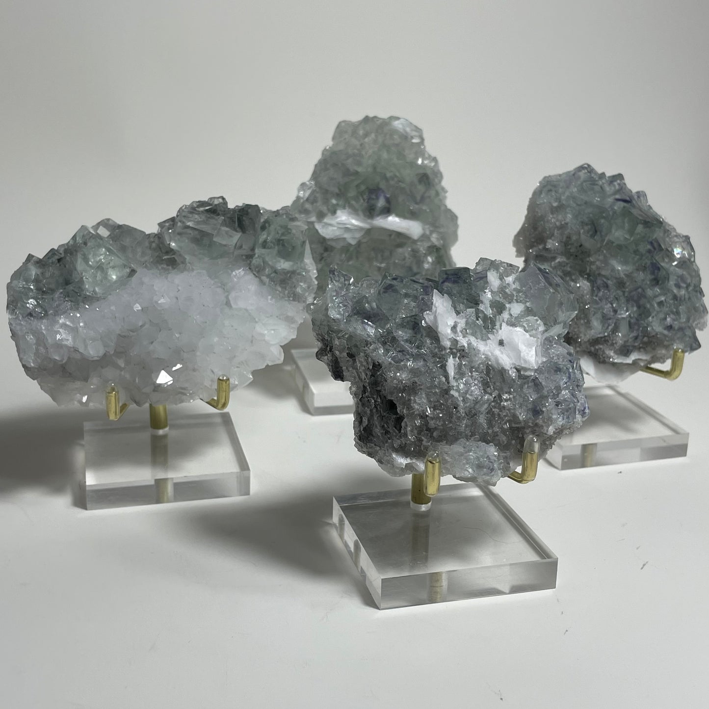 Glassy Fluorite from XHL, China with Stand: You Choose