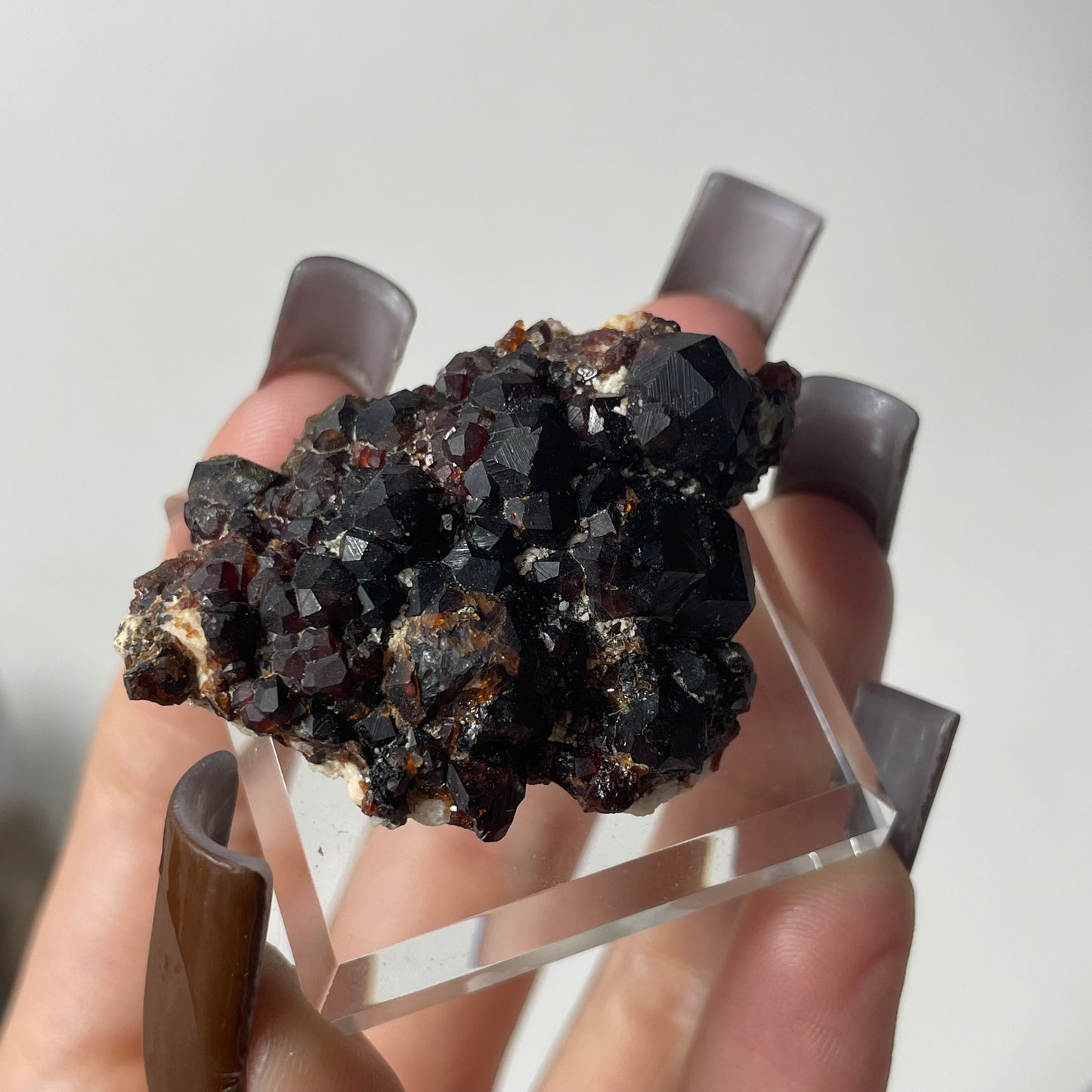 Spessartine Garnet with Smoky Quartz Specimen from Fujian, China: You Choose