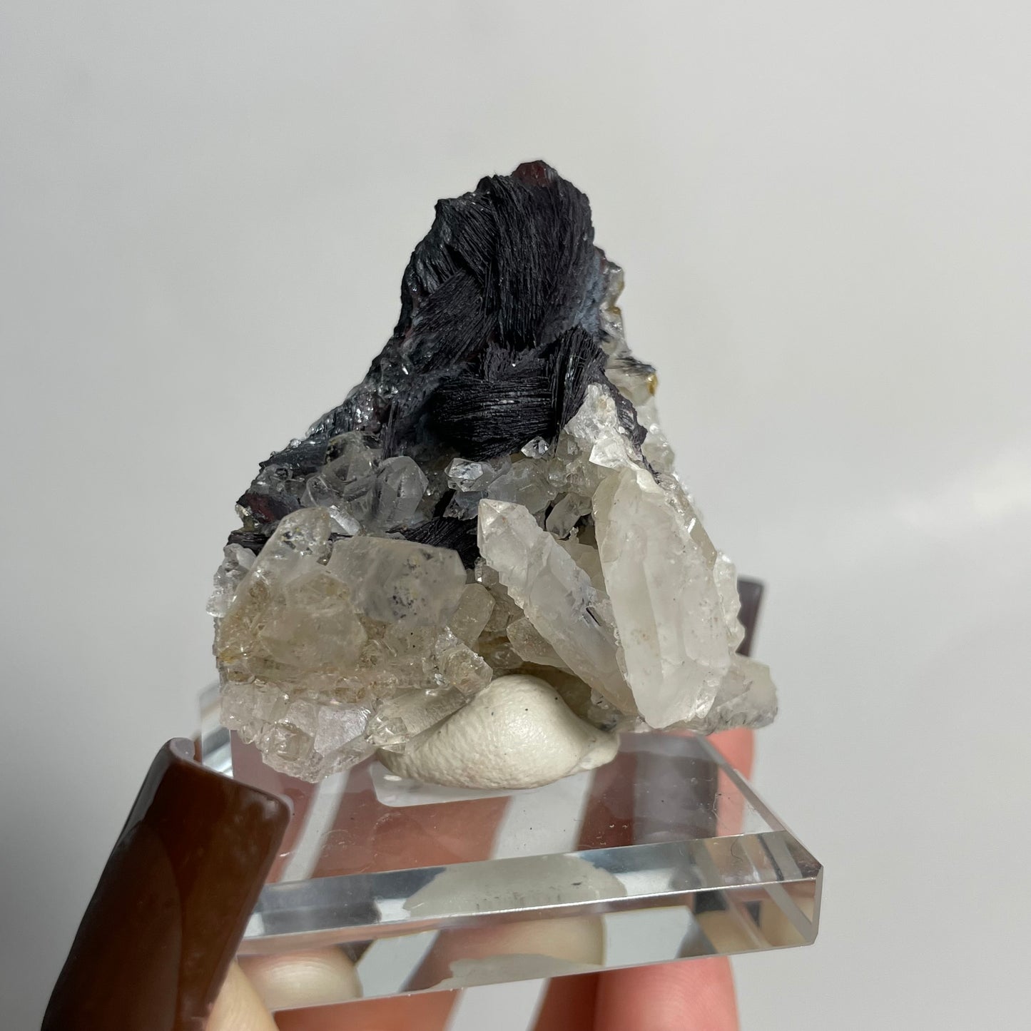 Specularite and Quartz Specimen from China: You Choose