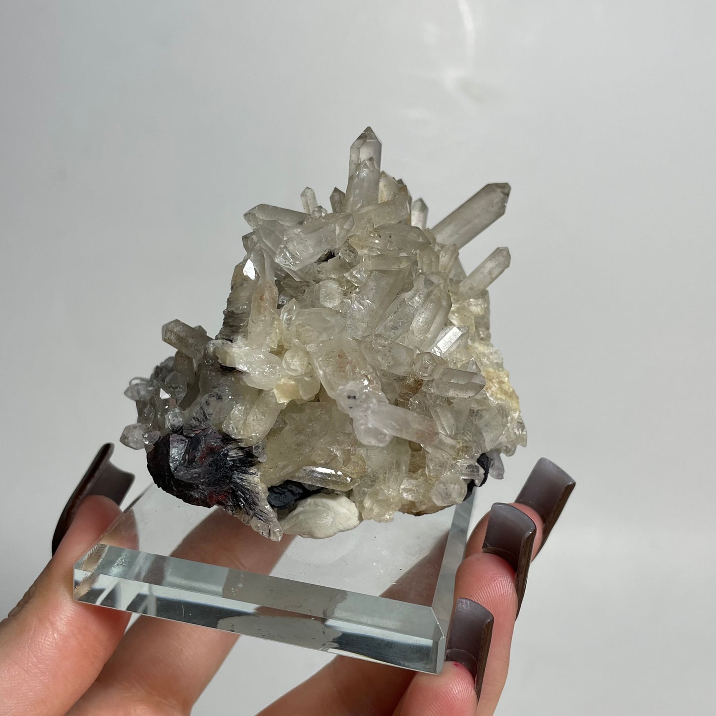 Specularite and Quartz Specimen from China: You Choose