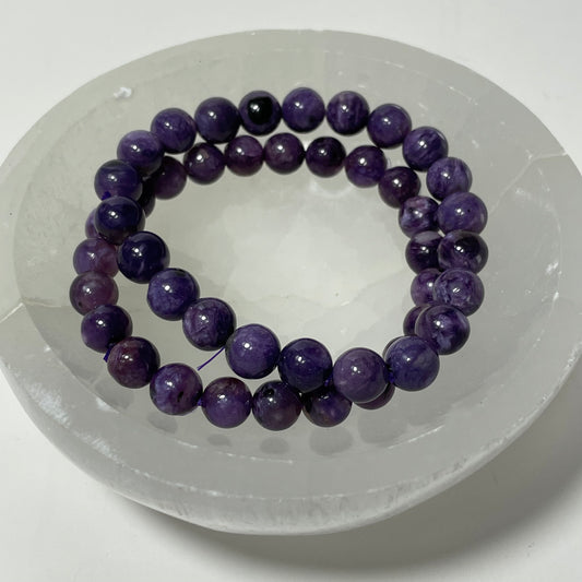 Charoite Beaded Bracelet