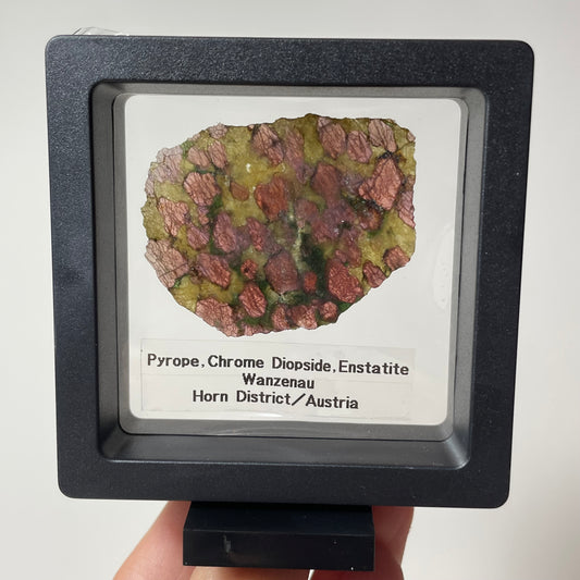 Pyrope and Chrome Diopside Specimen from Horn District, Austria: Intuitive Pick
