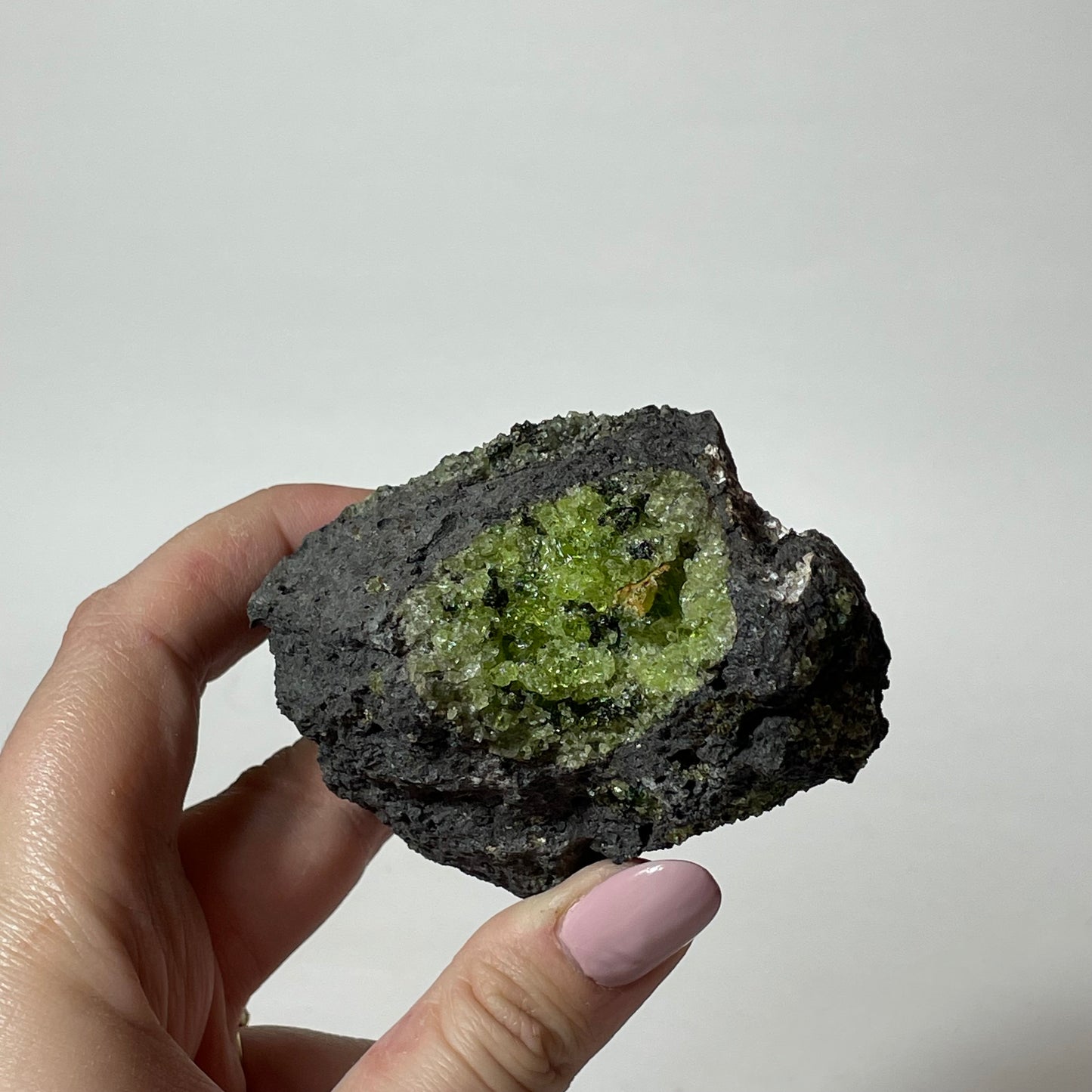 Peridot with Chrome Diopside and Spinel Specimen from Arizona: You Choose