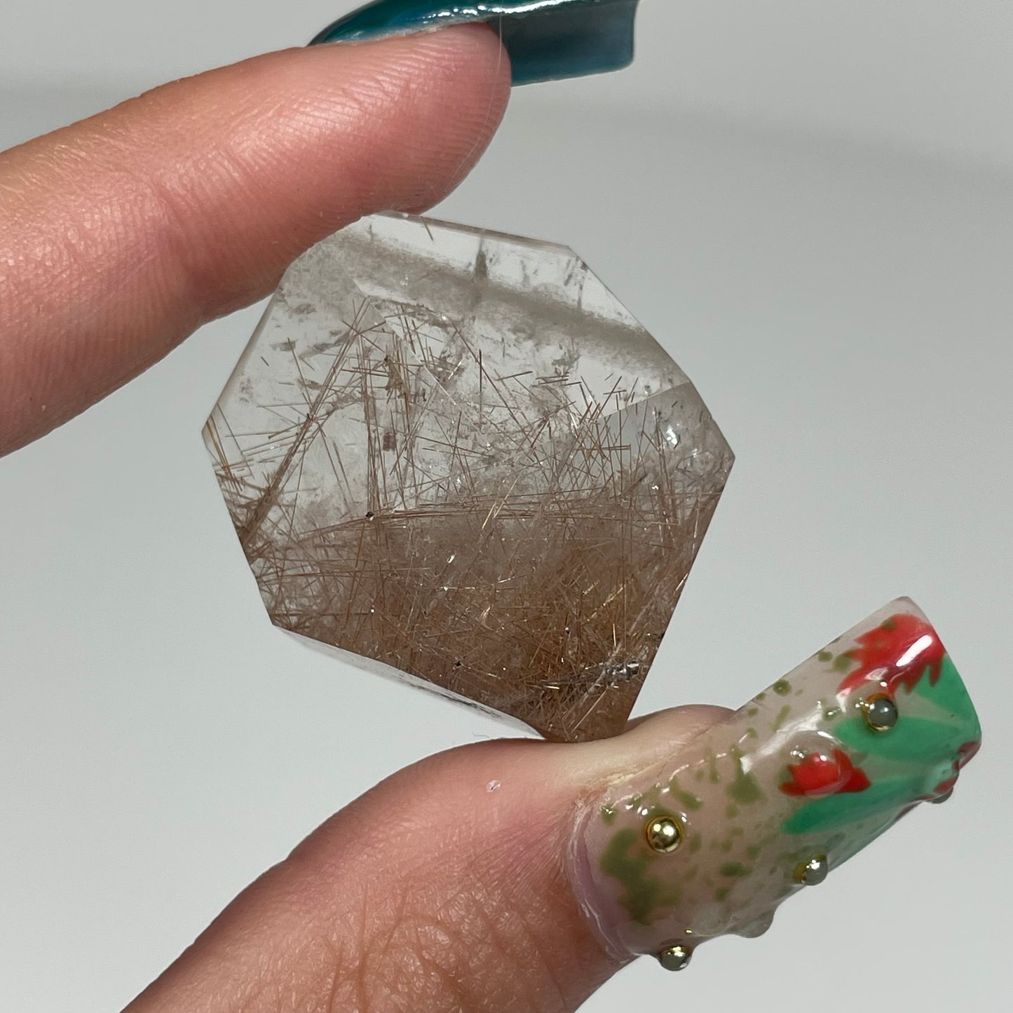Gold Rutile in Quartz from Brazil: You Choose