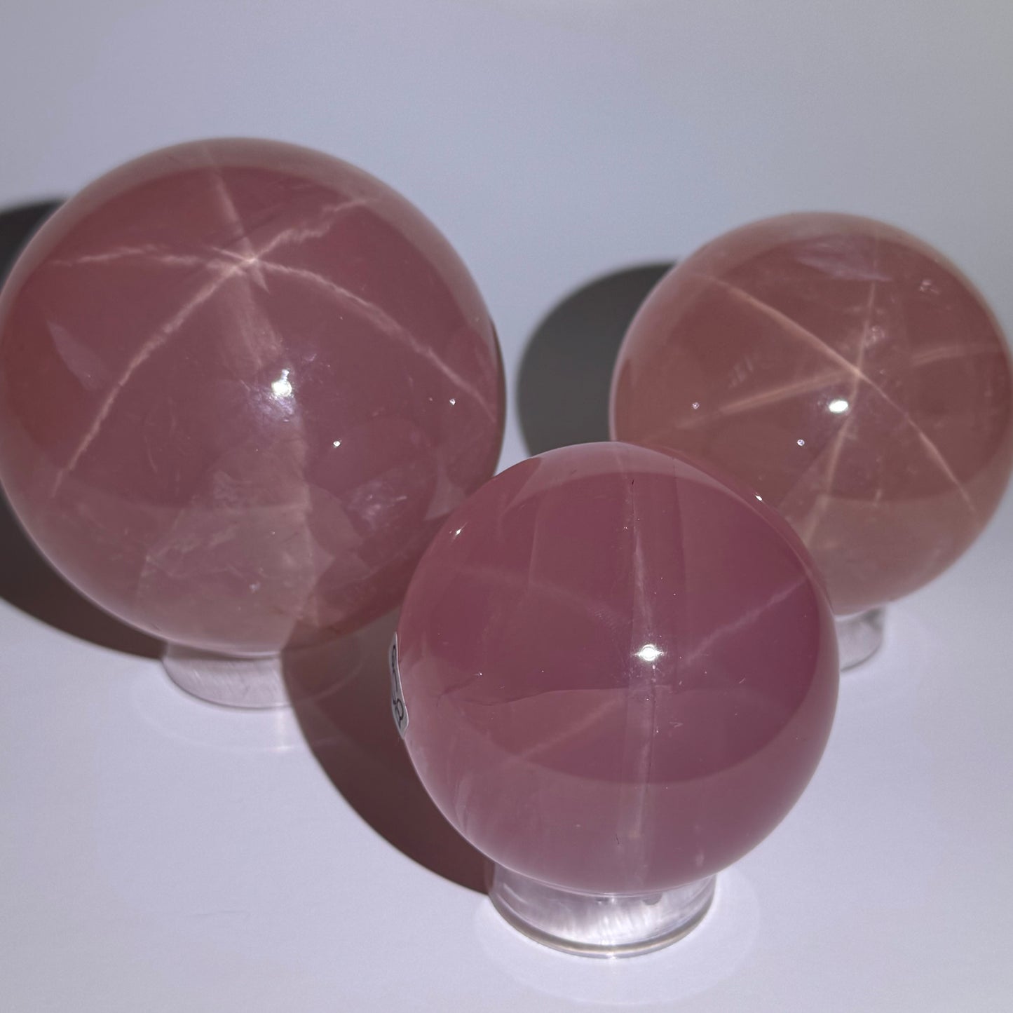 Star Rose Quartz Sphere from Madagascar: You Choose