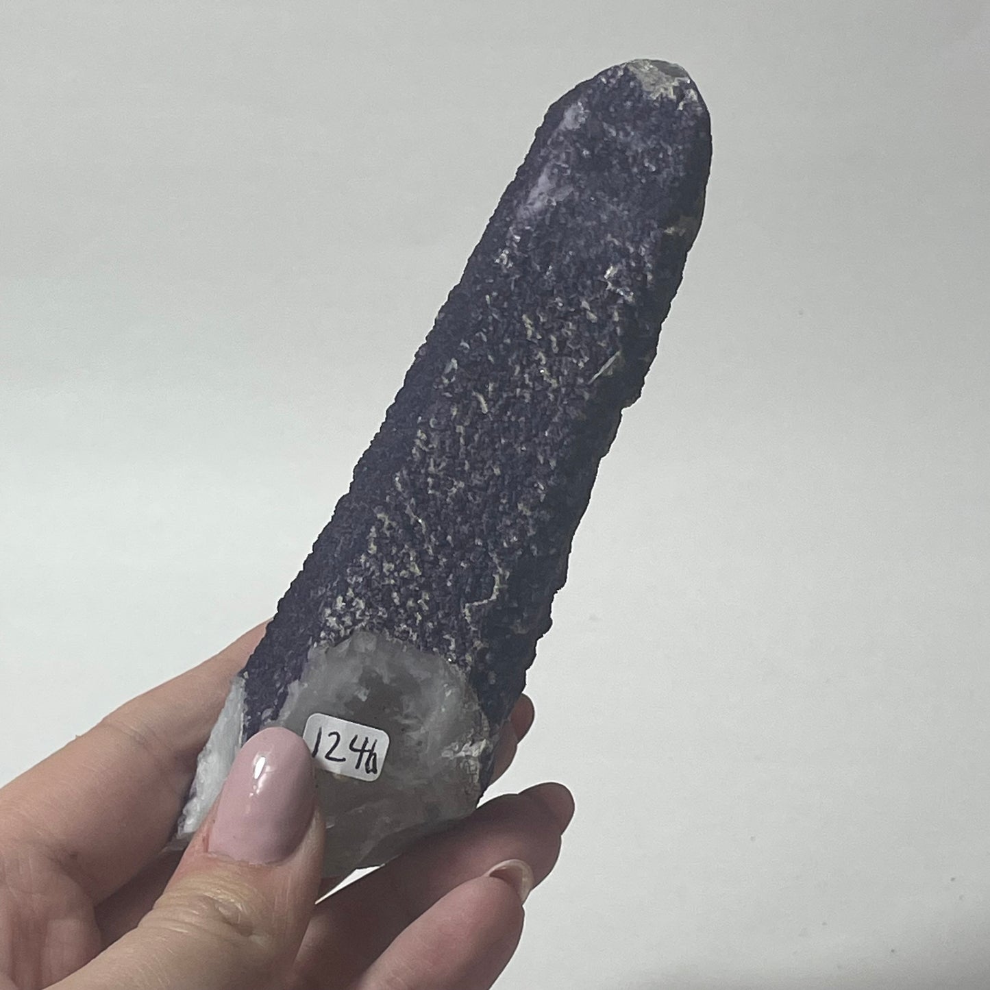 Purple Fluorite Coated Candle Quartz Specimen from Inner Mongolia, China: You Choose