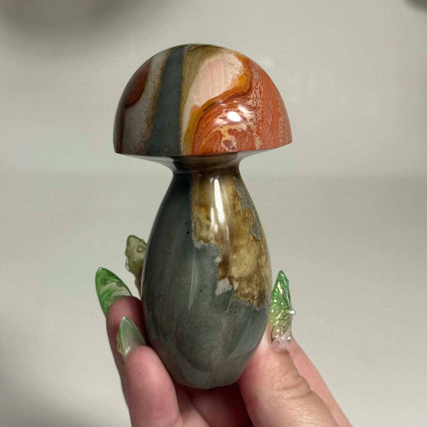 Polychrome Mushroom Carving: You Choose (Large)