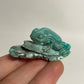 Gem Silica Frog Carving