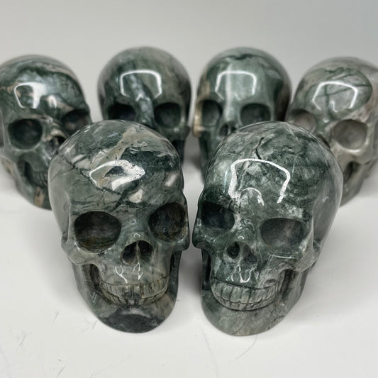 Nine Dragon Jade Skull Carving: You Choose