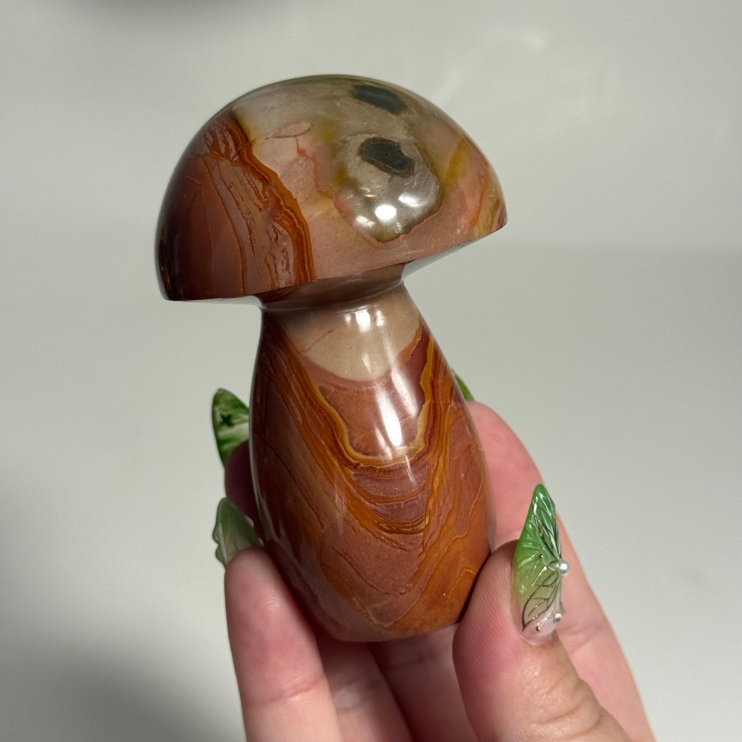 Polychrome Mushroom Carving: You Choose (Large)