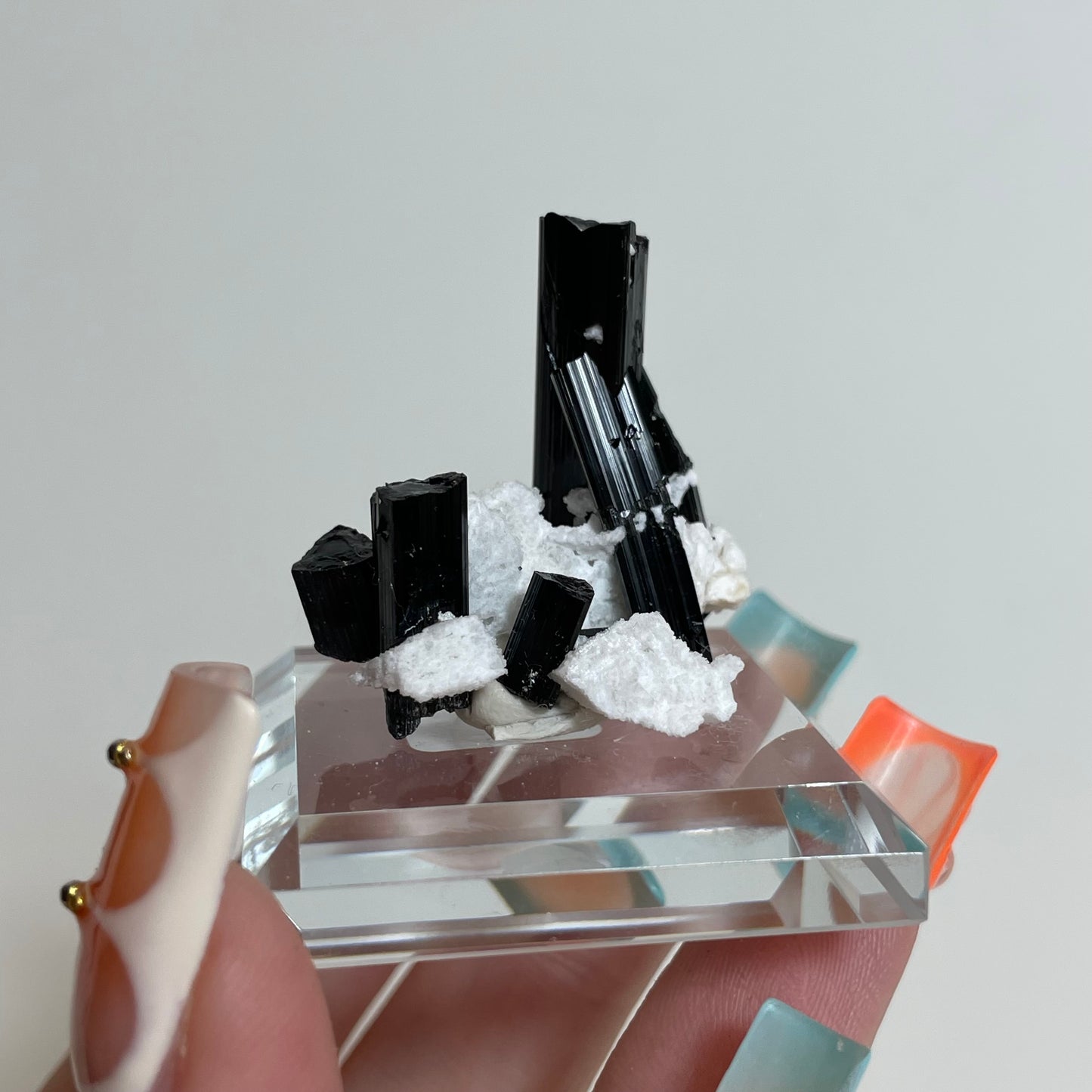 Schorl on Feldspar Specimen from Skardu, Pakistan: You Choose