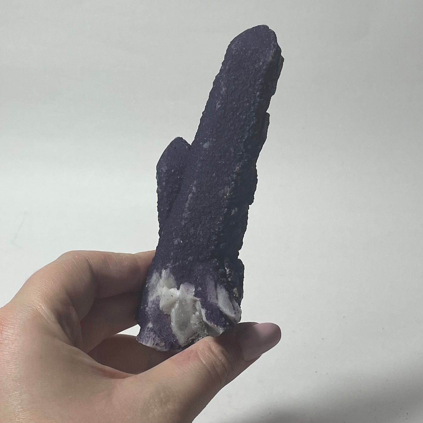 Purple Fluorite Coated Candle Quartz Specimen from Inner Mongolia, China: You Choose