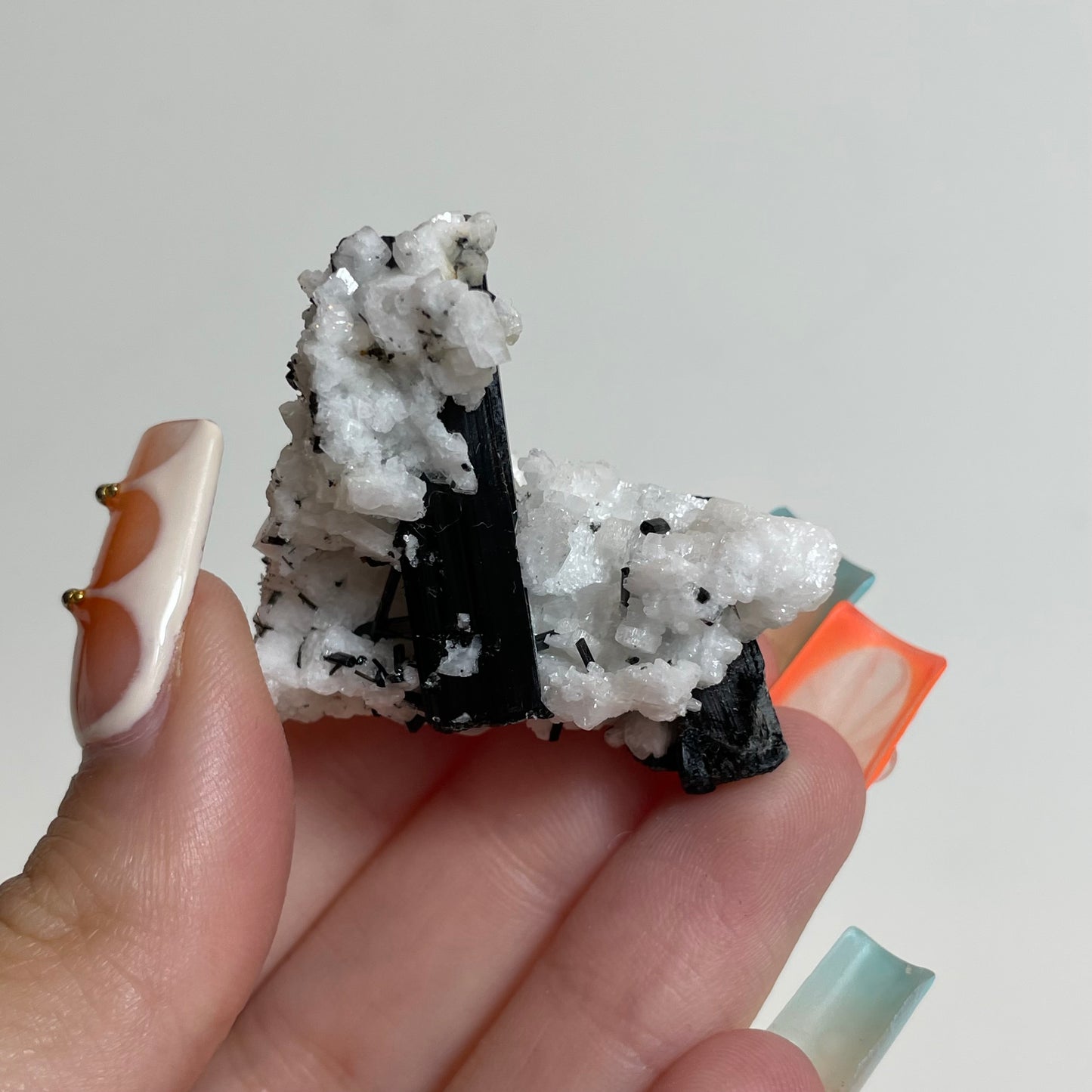 Schorl on Feldspar Specimen from Skardu, Pakistan: You Choose