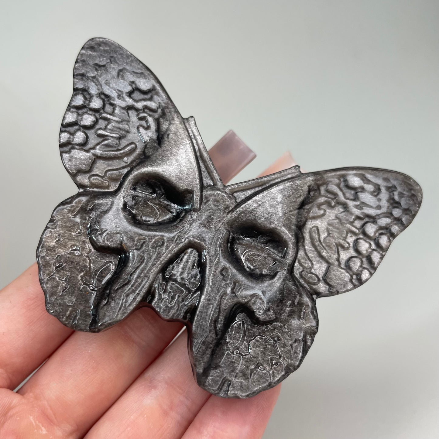 Butterfly Skull Carving