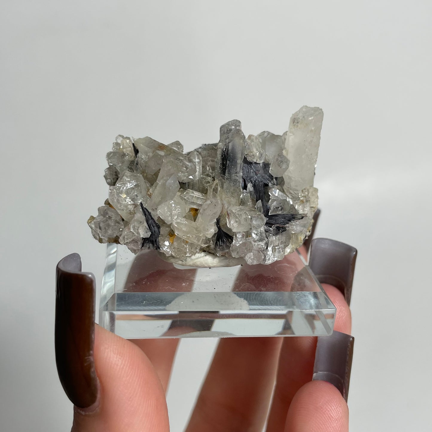 Specularite and Quartz Specimen from China: You Choose