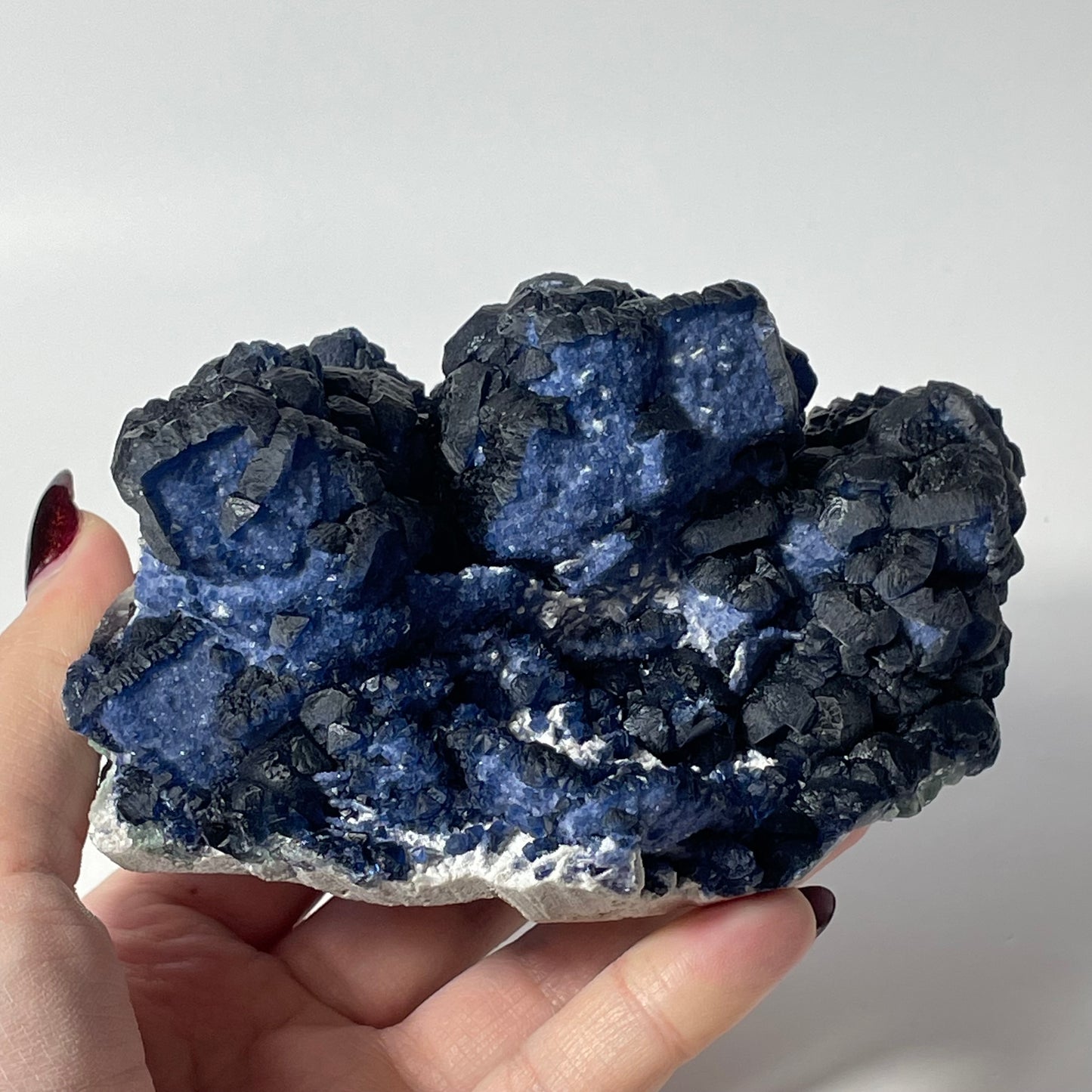 Blueberry Fluorite Specimen from Huanggangliang, China: You Choose