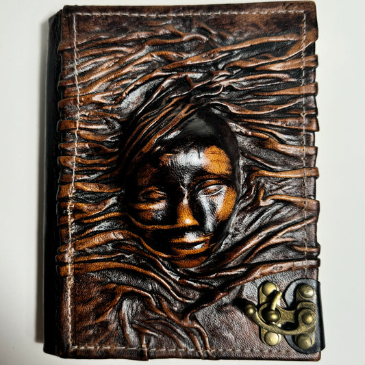 Handcrafted Recycled Leather Journal “Grounded”