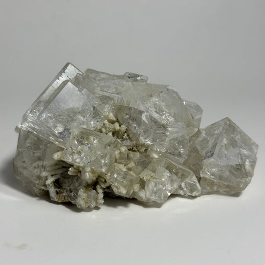 Colorless Fluorite with Quartz Specimen from Dalnegorsk, Primorsky Krai, Russia