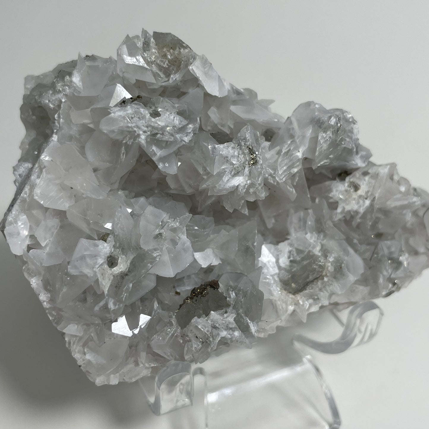 Manganese-bearing Calcite with Quartz and Pyrite Specimen from Hunan, China “S”