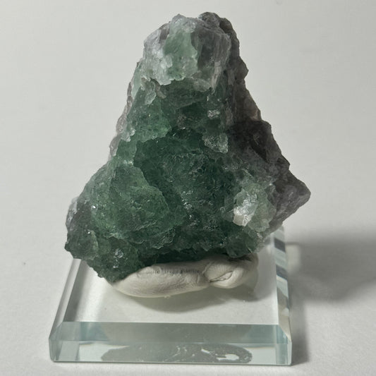 Green Fluorite on Smoky Quartz Specimen (Irradiated) from China “I”