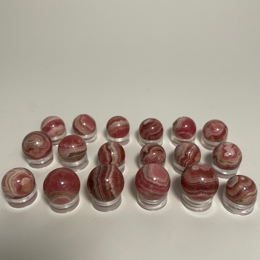 Rhodochrosite Mini Sphere: You Choose