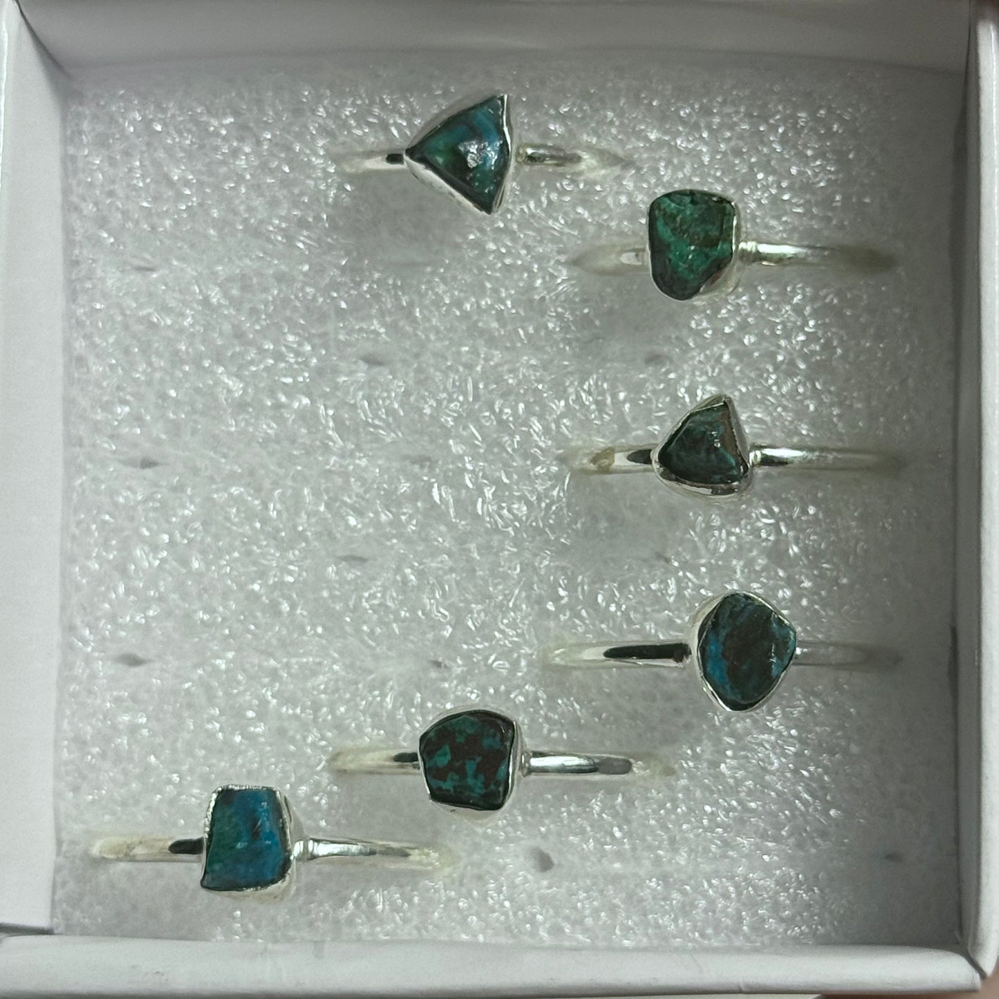 Chrysocolla Sterling Silver Ring: You Choose