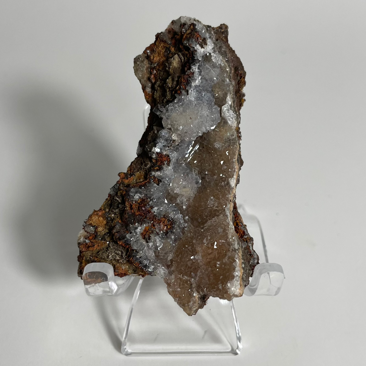 Calcite with Hematite Specimen from Santa Eulalia, Mexico "G"