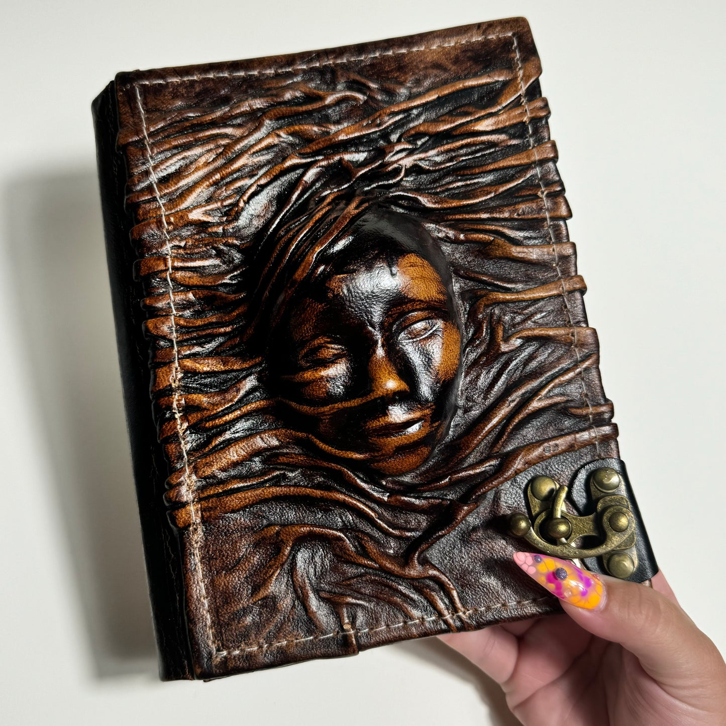 Handcrafted Recycled Leather Journal “Grounded”