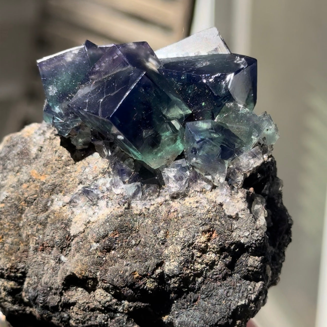 Rainbow’s End Pocket 🌈 Color Changing Fluorite from the Lady Annabella Mine, UK