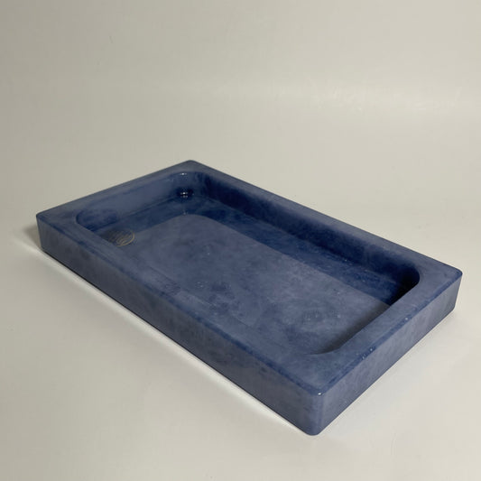 Blue Alabaster Tray from Italy