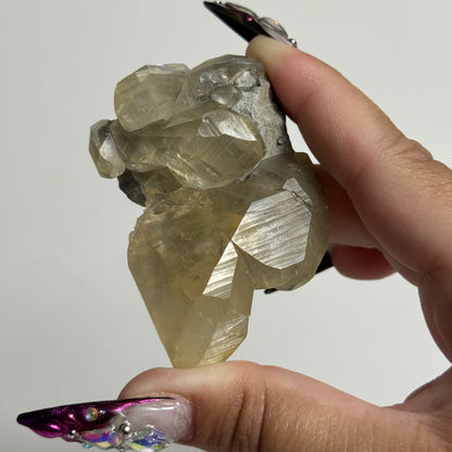 Calcite with Marcasite Inclusions Specimen from Linwood Mine, Iowa: You Choose