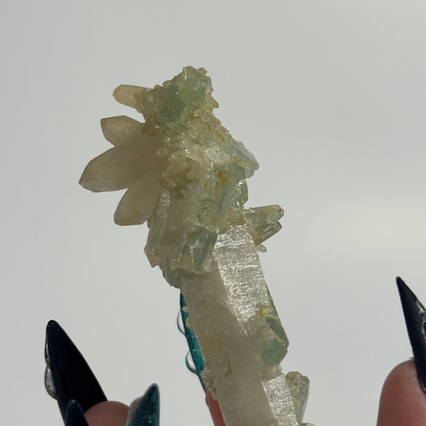 Vanadium Beryl on Quartz Specimen from Nasarawa Egon, Nigeria: You Choose