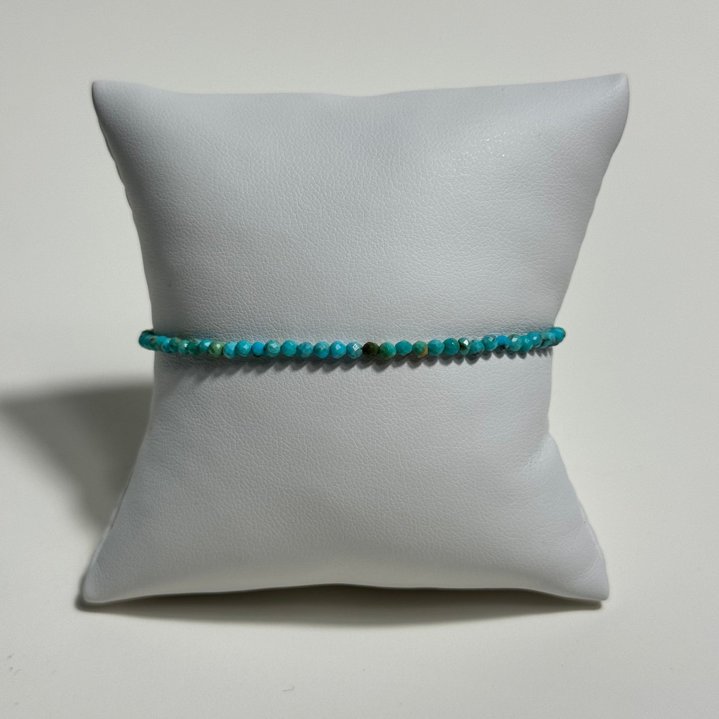 Turquoise Faceted Sterling Silver Bracelet