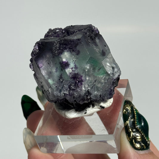 Fluorite and Schorl Specimen from Erongo Mountains, Namibia