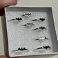 Black Obsidian Bat Sterling Silver Ring: You Choose