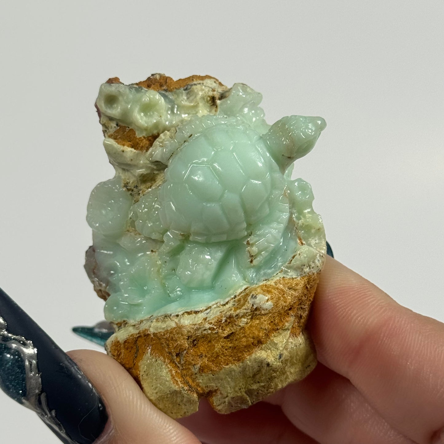 Chrysopal Sea Turtle Handmade Carving