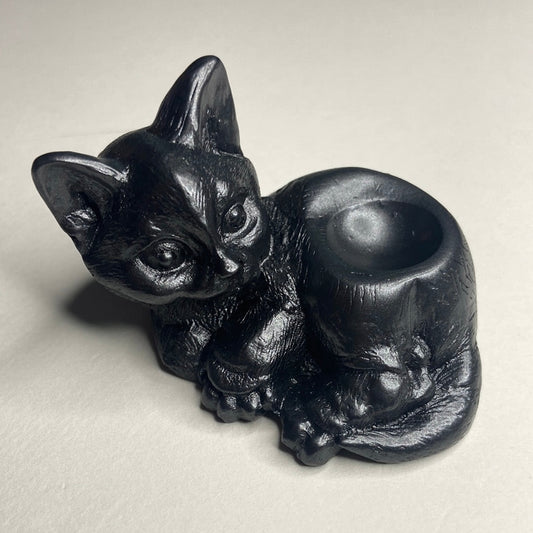 Resin Cat Mini Sphere Stand