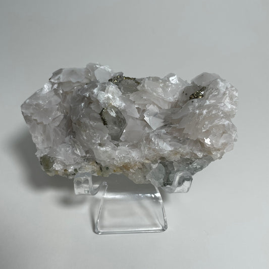 Manganese-bearing Calcite with Quartz and Pyrite Specimen from Hunan, China “B”