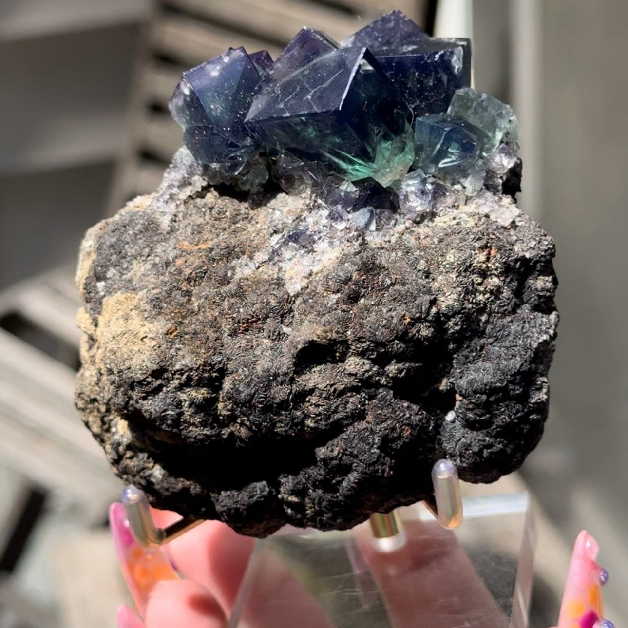 Rainbow’s End Pocket 🌈 Color Changing Fluorite from the Lady Annabella Mine, UK